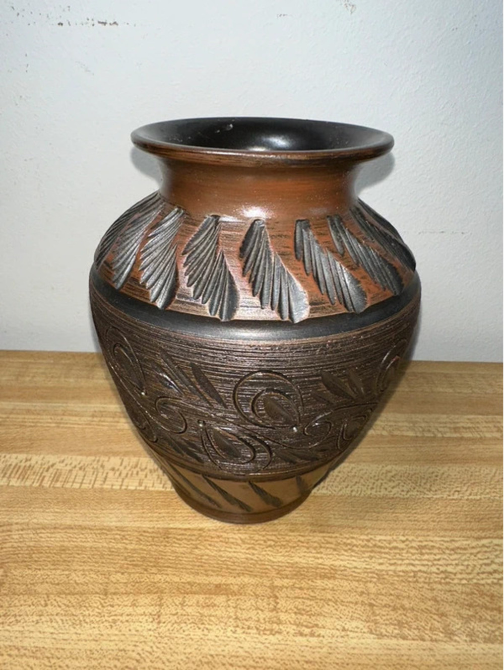Vintage Hungarian Folk Korond Art Pottery Vase